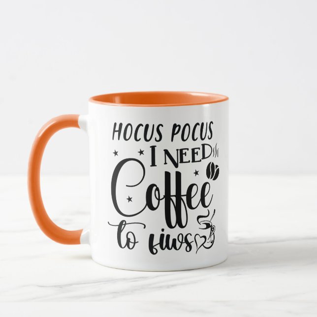 Taza Hocus Pocus Modern Funny Coffee Halloween (Izquierda)