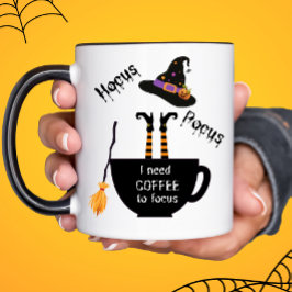 Taza Hocus Pocus Necesito Café para Enfocar la Mug de H
