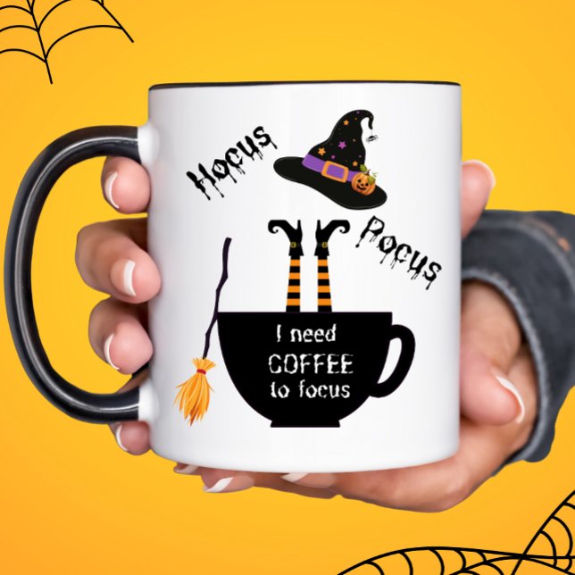 Taza Hocus Pocus Necesito Café para Enfocar la Mug de H (Subido por el creador)