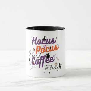 Taza Hocus Pocus necesito café para enfocarme