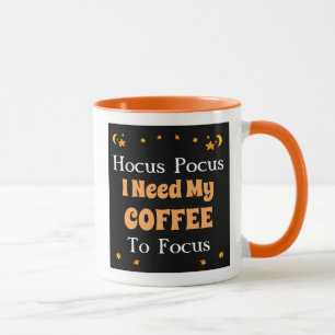 Taza Hocus Pocus Necesito mi Café para Enfocar la Mug