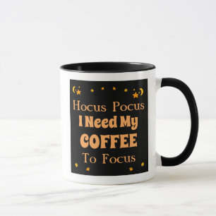 Taza Hocus Pocus Necesito que mi café se centre