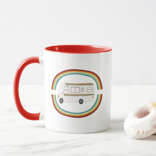 Taza Hogar de caravana de carreras Rainbow RVing