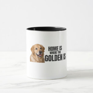 Taza Hogar Es Donde Está el Golden – Golden Retriever