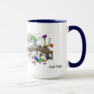 Taza Hogar hecho Gracioso Ham Radio Shack Mug