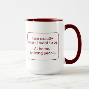 Taza Hogar (zurdo, rojo)
