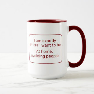 Taza Hogar (zurdo, rojo)