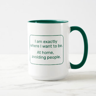 Taza Hogar (zurdo, verde)