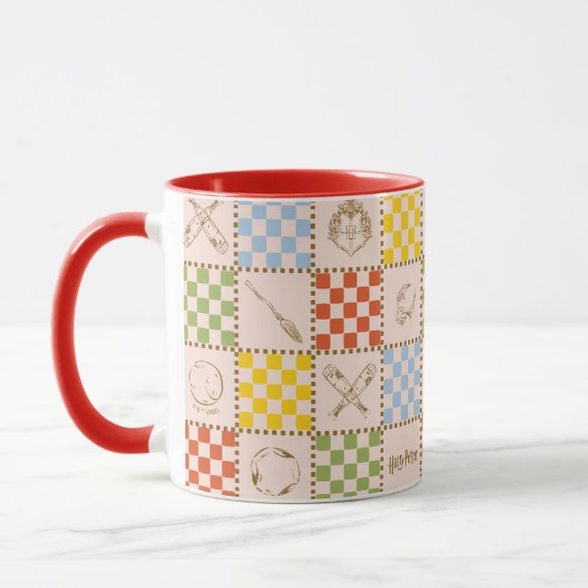 Taza HOGWARTS™ QUIDDITCH™ Patrón de verificación de equ (Izquierda)