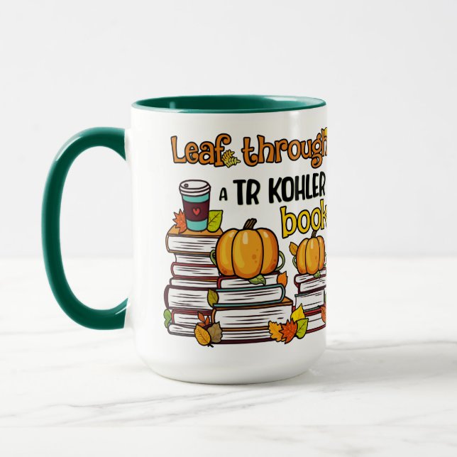 Taza Hoja a través de un libro TR Kohler (Izquierda)