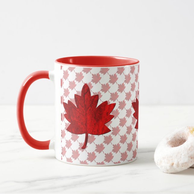 Taza Hoja de arce de Canadá por Shirley Taylor (Con donut)