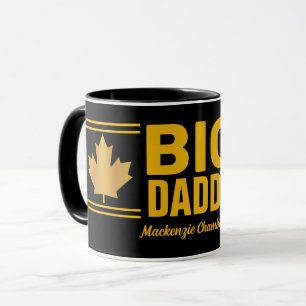 Taza Hoja de Arce Dorado Falso Big Daddy en NEGRO
