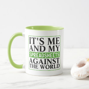 Taza Hoja de cálculo de contabilidad Dicho divertido Ca
