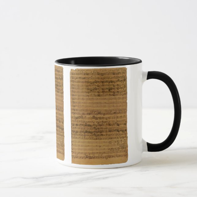 Taza Hoja de época de Johann Sebastian Bach (Derecha)