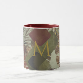 Taza Hoja de palma boho tropical monstera verano 70