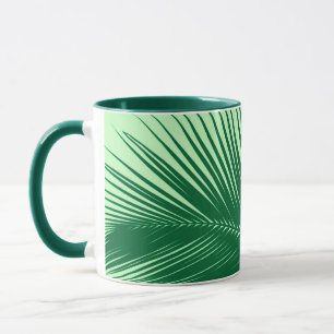 Taza Hoja de palma - verde esmeralda y lima