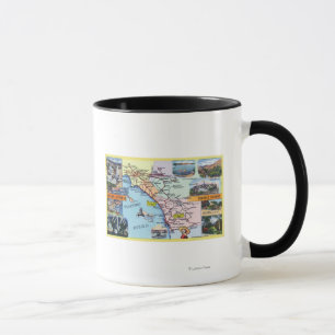 Taza Hoja de ruta de las autopistas románticas del sur 