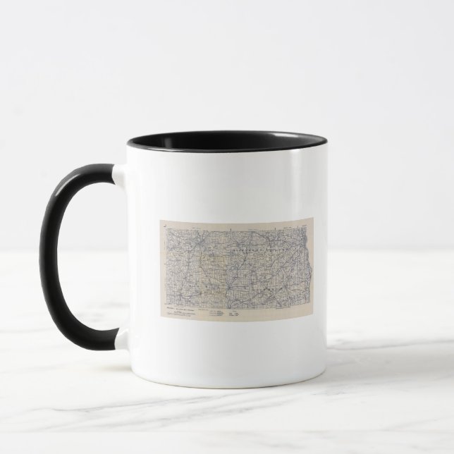 Taza Hoja de ruta para bicicletas de Wisconsin 7 (Izquierda)