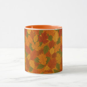 Taza Hojas clásicas de otoño con estampado