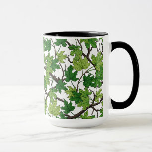 Taza Hojas de arce sobre blanco