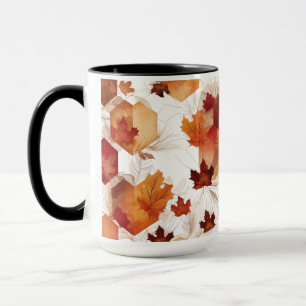 Taza Hojas de hexágono de la armonía otoñal - Combo Mug