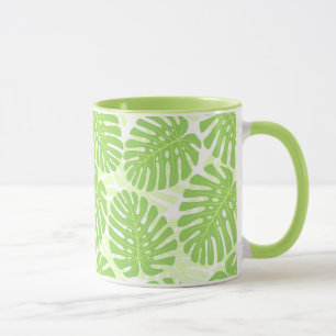 Taza Hojas de la planta tropical - modelo de Monstera