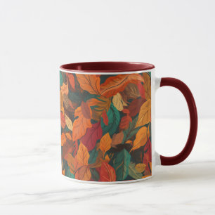 Taza Hojas de otoño coloridas