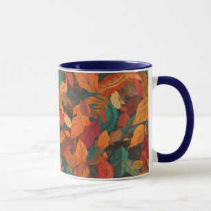Taza Hojas de otoño coloridas