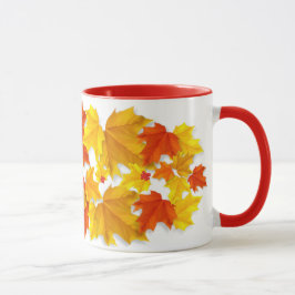 Taza Hojas de otoño coloridas