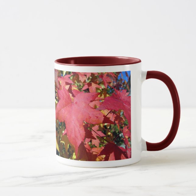 Taza Hojas de otoño del arce rojo (Derecha)
