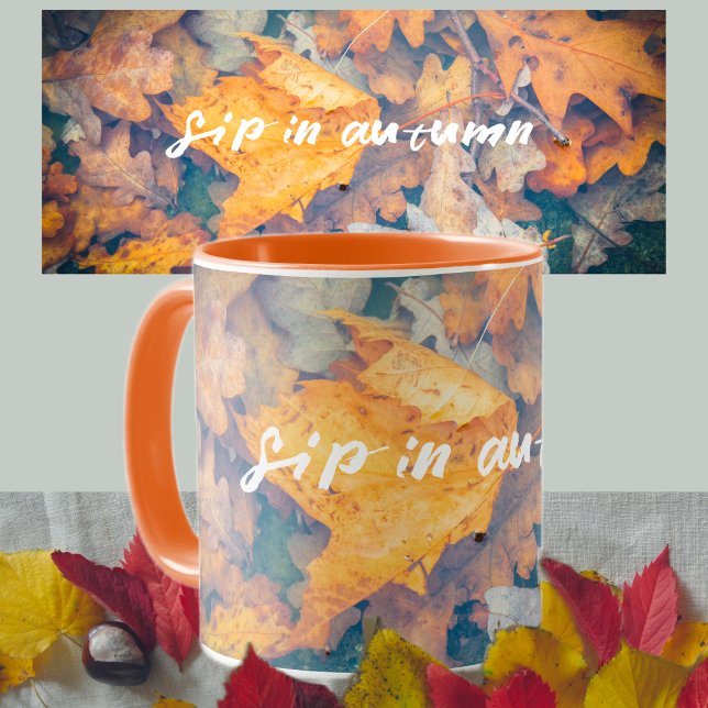 Taza Hojas de otoño flotantes (Subido por el creador)