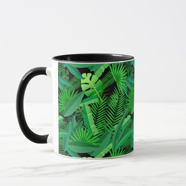 Taza Hojas de palmeras tropicales (Izquierda)