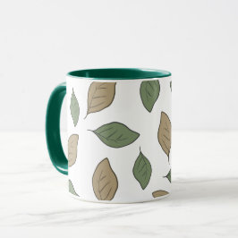 Taza Hojas de patrón lisas