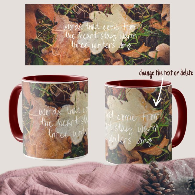 Taza Hojas de roble de otoño escarpadas (Subido por el creador)
