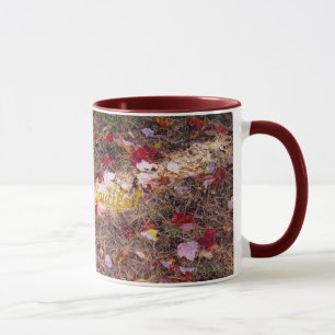 Taza Hojas en hierba