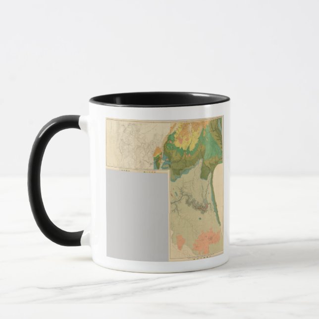 Taza Hojas geológicas de mapas (Izquierda)