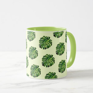 Taza Hojas tropicales de Monstera - Exóticas - Dibujo