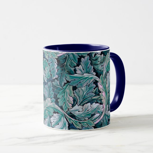 Taza Hojas verdes y Verde azuladas de Morris (Anverso derecho)