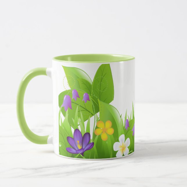 Taza Hojas y flores (Izquierda)