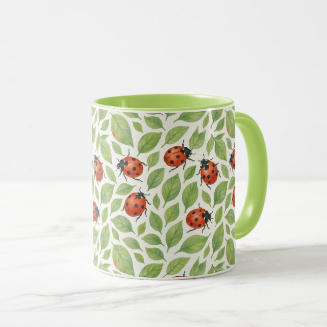 Taza Hojas y Mariquitas  (Anverso derecho)