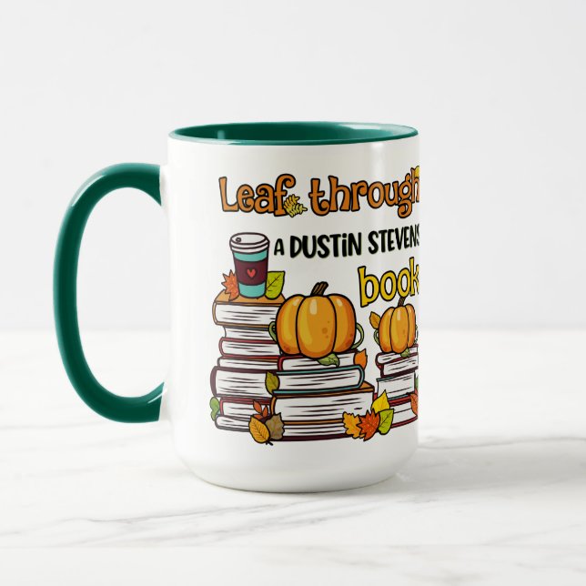 Taza Hojee un libro de Dustin Stevens (Izquierda)