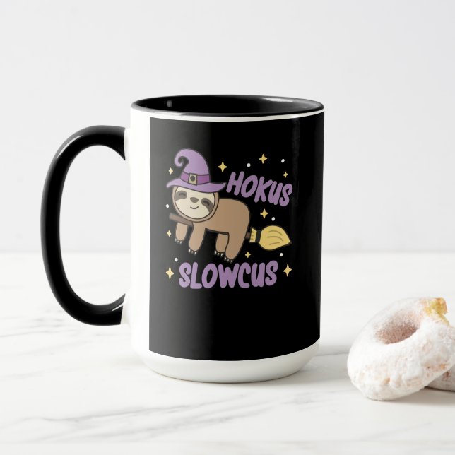 Taza Hokus Slowcus - Disfraz de Halloween para brujas (Con donut)