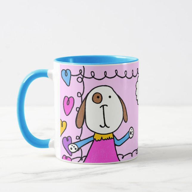 Taza "Hola Amor Cachorro" (Izquierda)