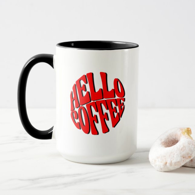 Taza Hola café (Con donut)