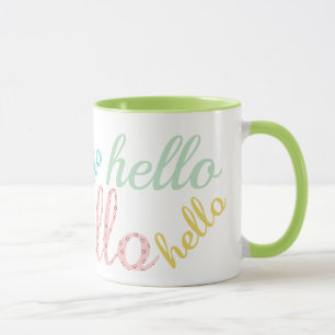 Taza Hola Cute Colorful Hello Gifts
