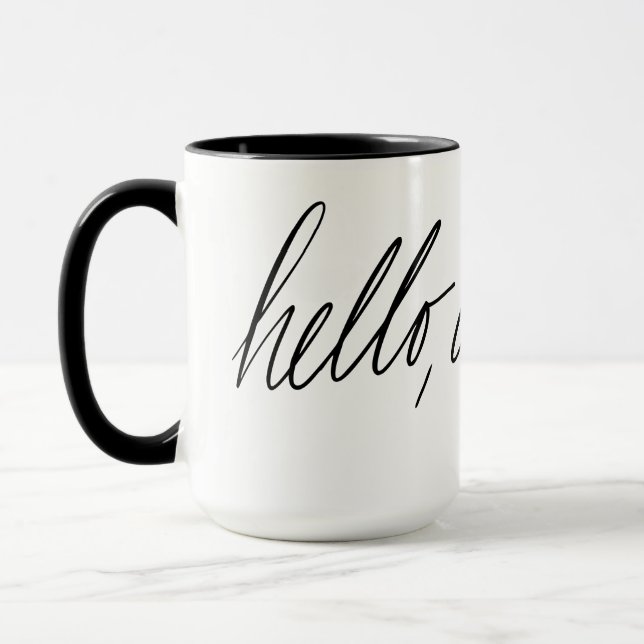 Taza Hola Darling manuscrito (Izquierda)