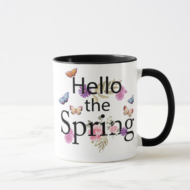 Taza Hola, Flor De Primavera (Derecha)