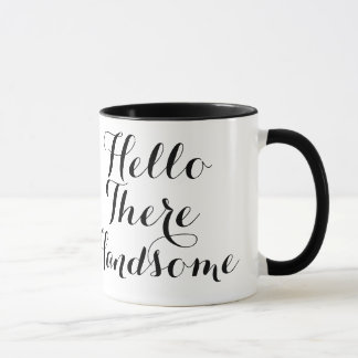 Taza Hola, hay tipografía atractiva