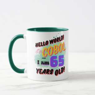 Taza Hola Mundo Cobol Lenguaje de Programación tiene 65
