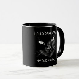 Taza Hola oscuridad Mi viejo gato amigo - V2